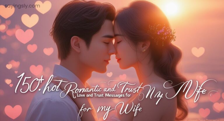 Hot Romantic Love And Trust Messages For My Wife