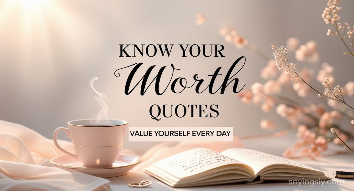 201+ Know Your Worth Quotes to Value Yourself