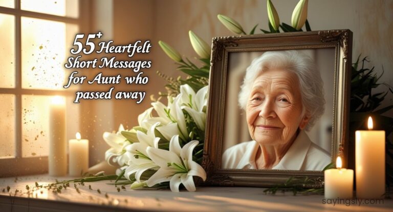 55+ Heartfelt Short Messages for Aunt Who Passed Away