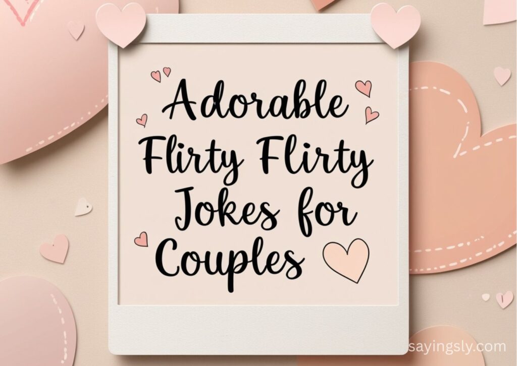Adorable Flirty Jokes for Couples