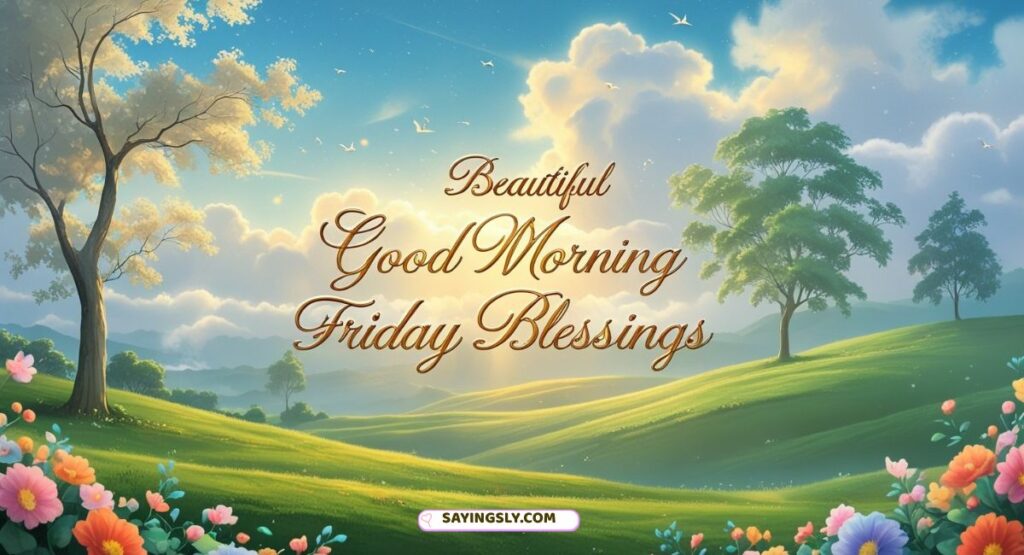 Beautiful Good Morning Friday Blessings
