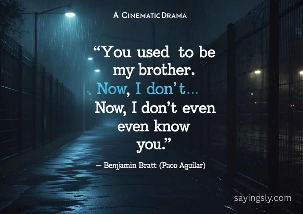 Benjamin Bratt (Paco Aguilar) blood in blood out quotes