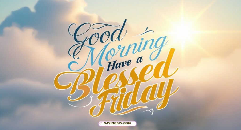 Good Morning Have a Blessed Friday