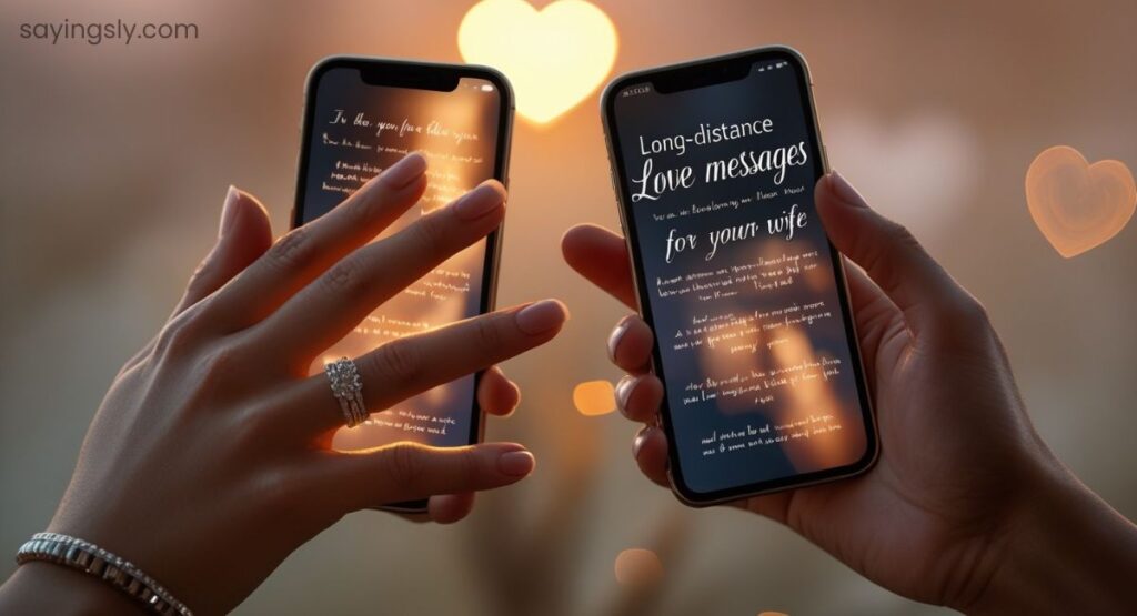Long-Distance Love Messages For Your Wife