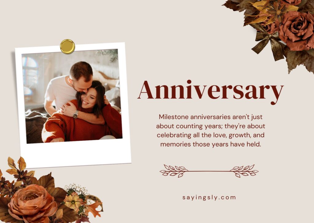 Milestones Anniversary Wishes and Quotes