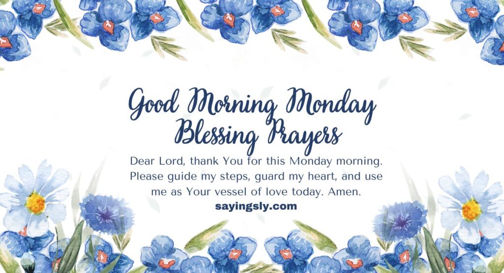 Monday Blessing Prayers