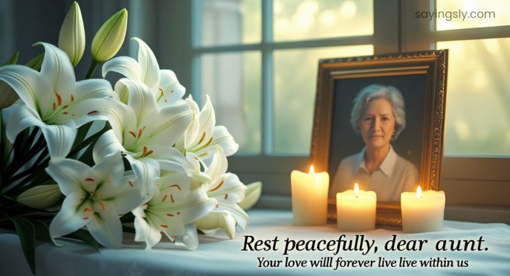 Rest in Peace Aunt Message
