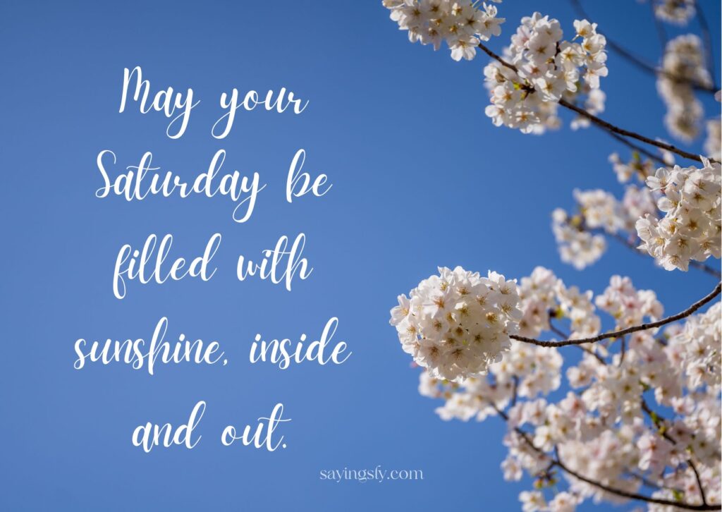 Saturday Blessings Quotes