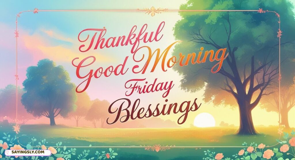 Thankful Good Morning Friday Blessings