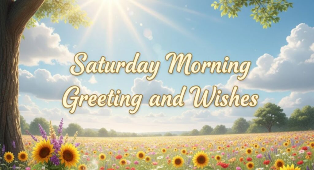 saturday morning greetings and wishes