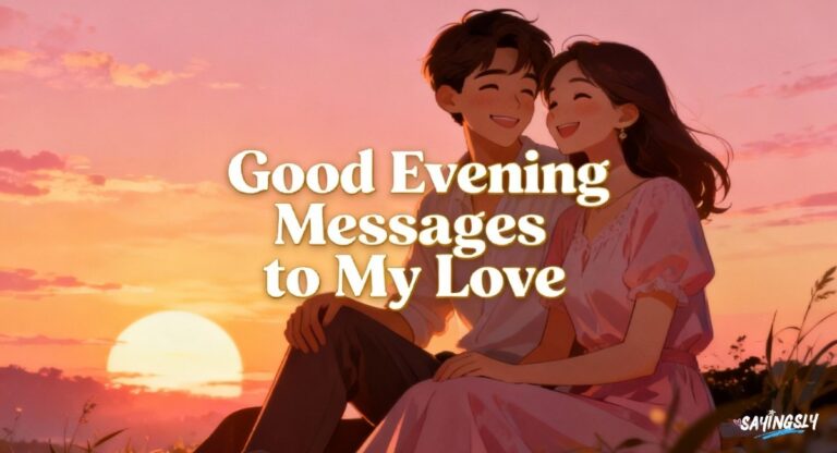 145+ Good Evening Messages to My Love That Touch Heart