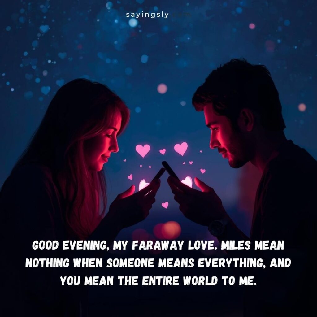 Good Evening Messages for Long-Distance Relationships