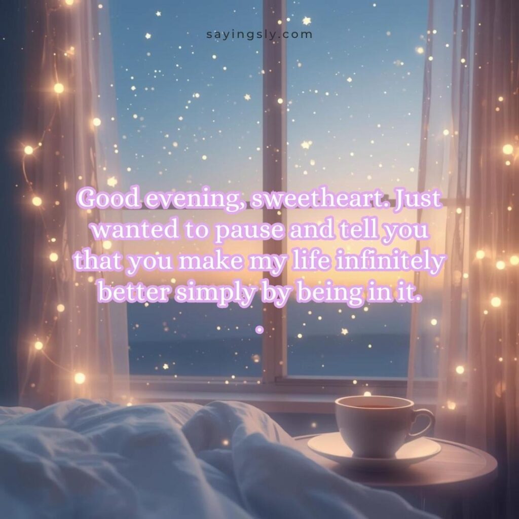 Sweet Good Evening Notes for Love