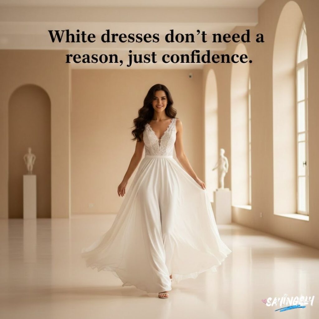 White Dress Quotes for Every Occasion