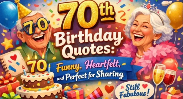 70th Birthday Quotes Funny, Heartfelt, and Perfect for Sharing