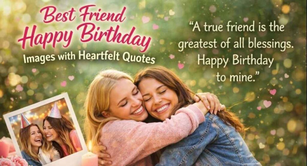 Best Friend Happy Birthday Images with Heartfelt Quotes