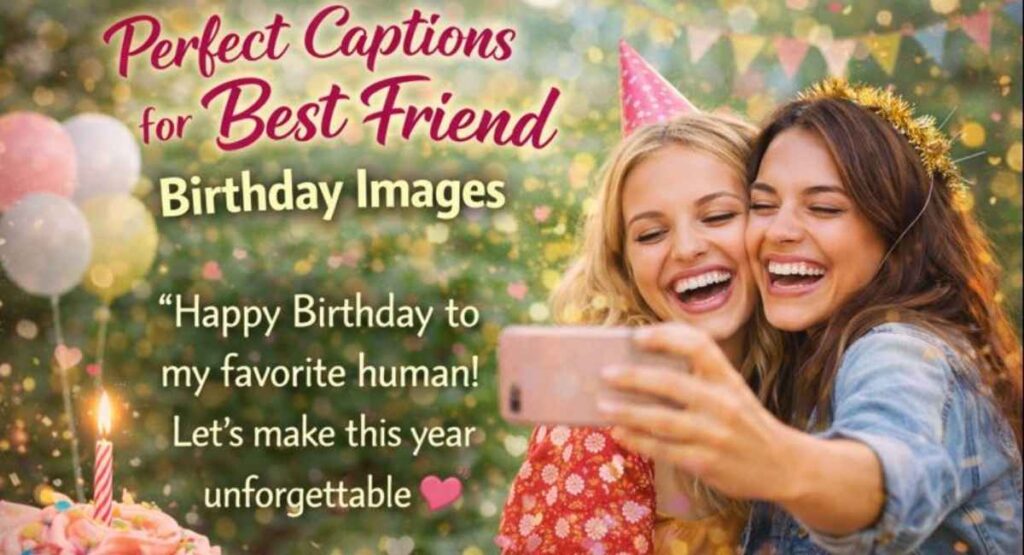 Perfect Captions for Best Friend Birthday Images